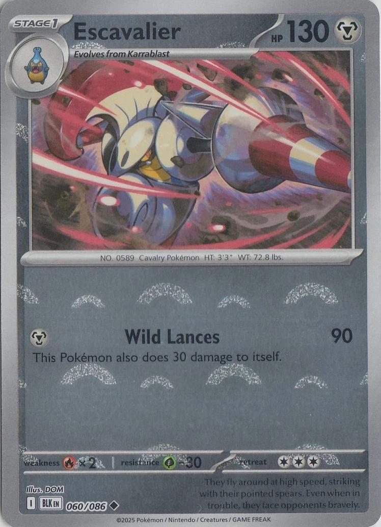 Black Bolt Escavalier [Poke-Ball] Pokémon card